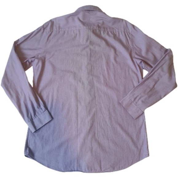 Chest 44" Collar 16" Purple Formal Tailored Cotton Shirt - Picture 4 of 7